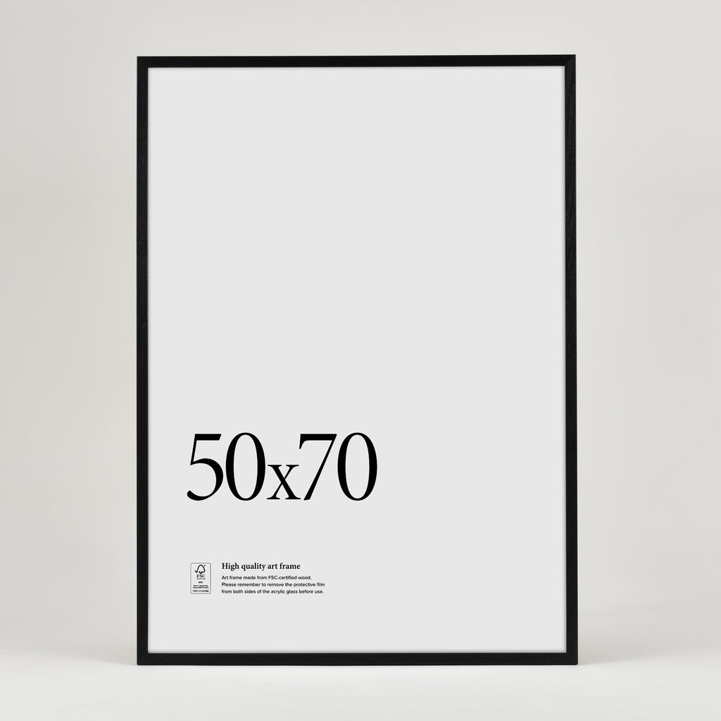 Wooden frame Black