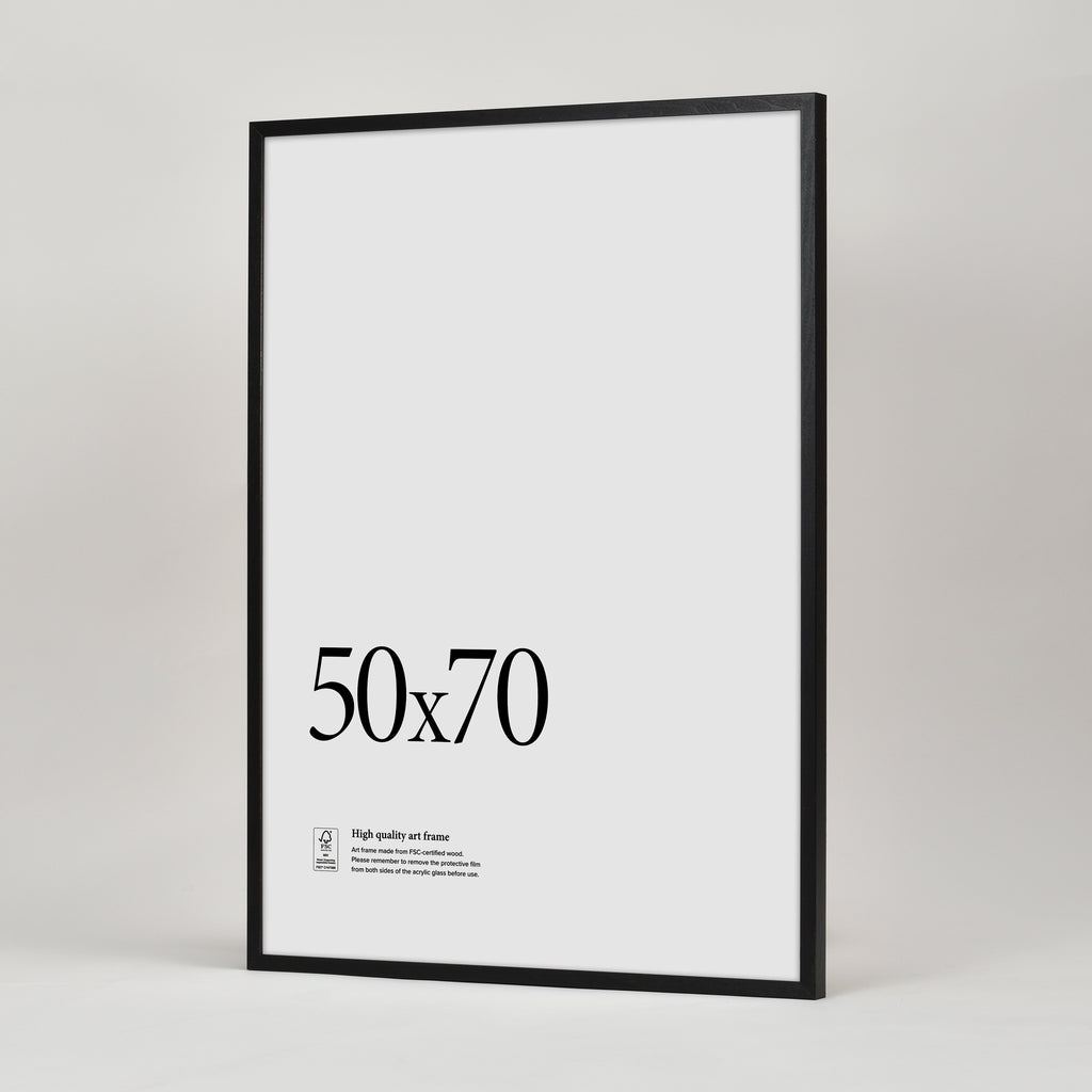 Wooden frame Black