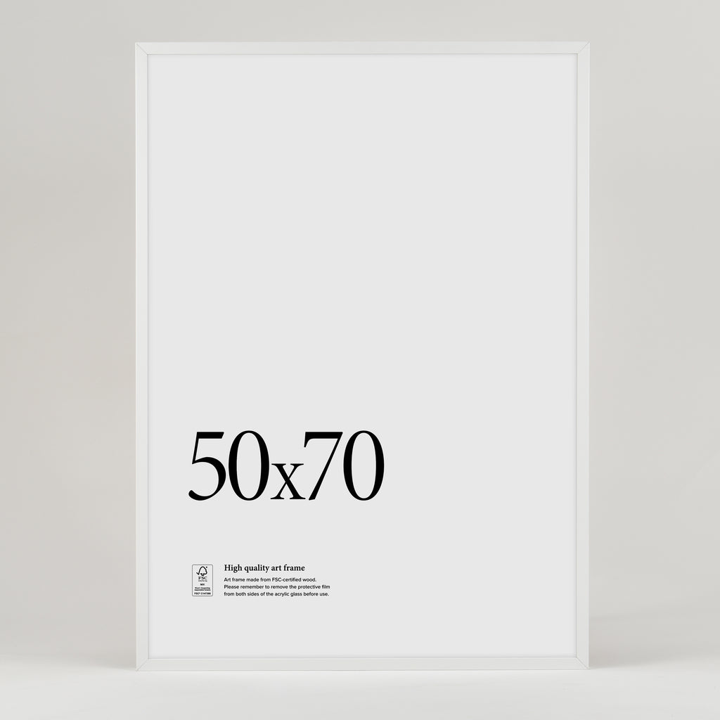 Wooden frame White