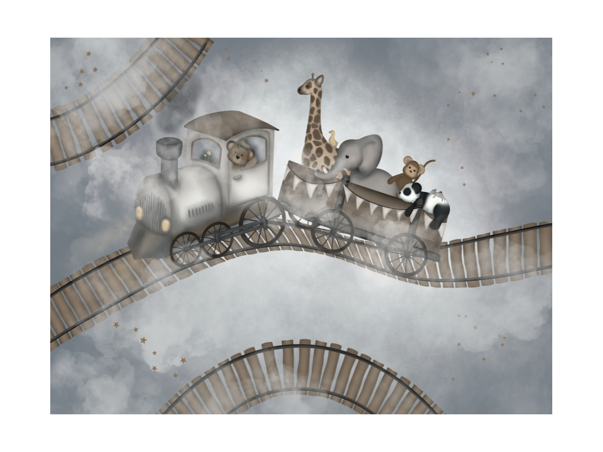 The train above the clouds