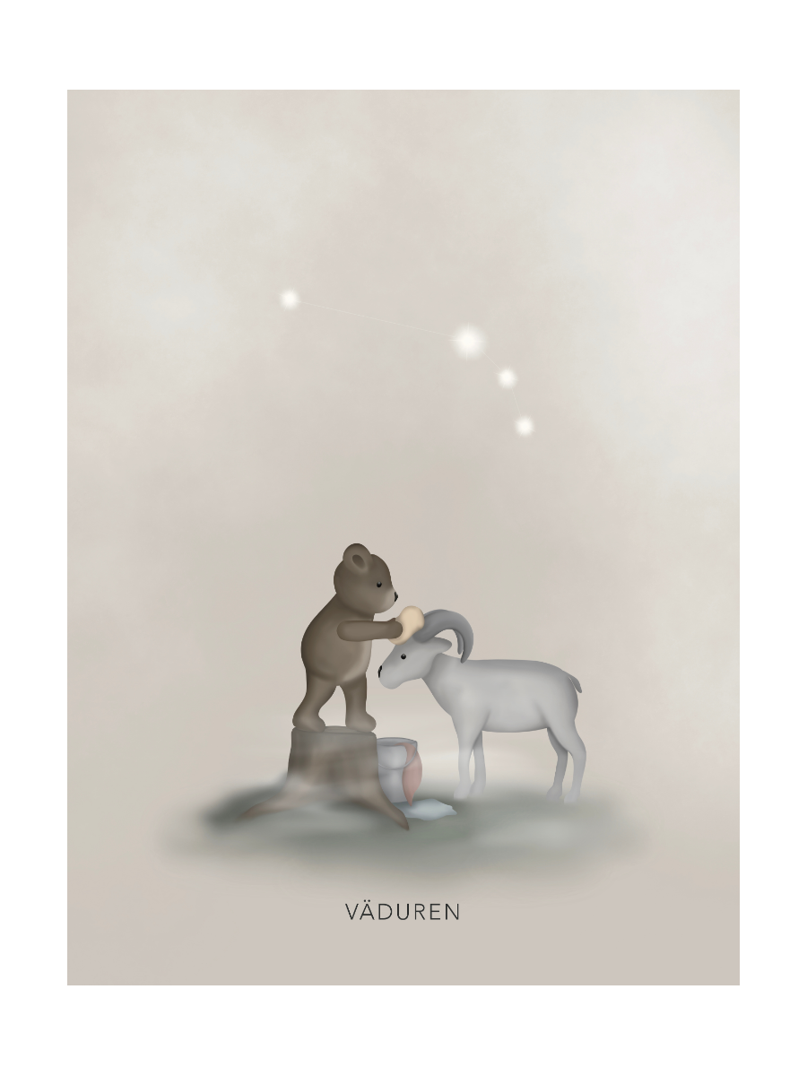 Stjärntecken Björnen Och Väduren
